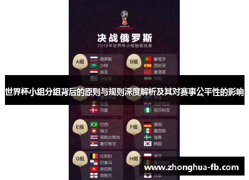 世界杯小组分组背后的原则与规则深度解析及其对赛事公平性的影响