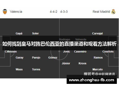 如何找到皇马对阵巴伦西亚的直播渠道和观看方法解析