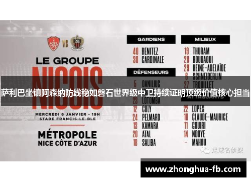 萨利巴坐镇阿森纳防线稳如磐石世界级中卫持续证明顶级价值核心担当